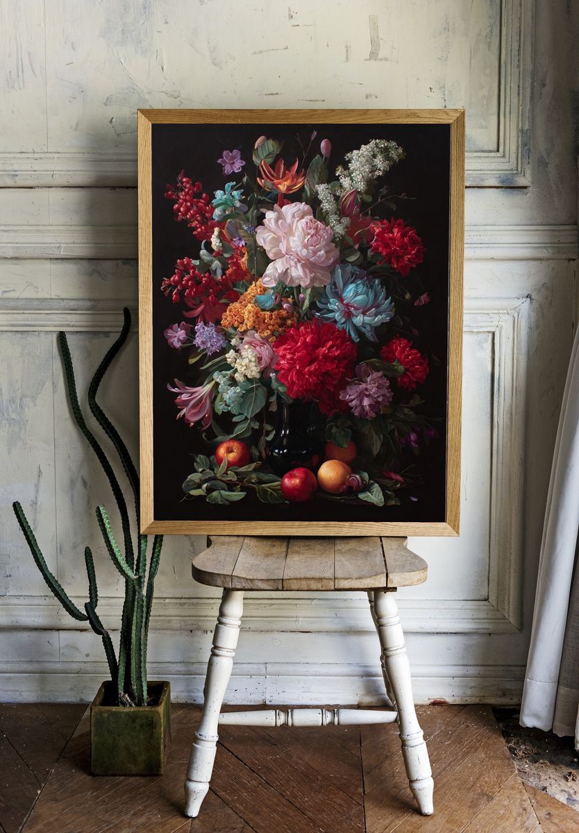 Floral Still Life Contemporary Print. — room view 1