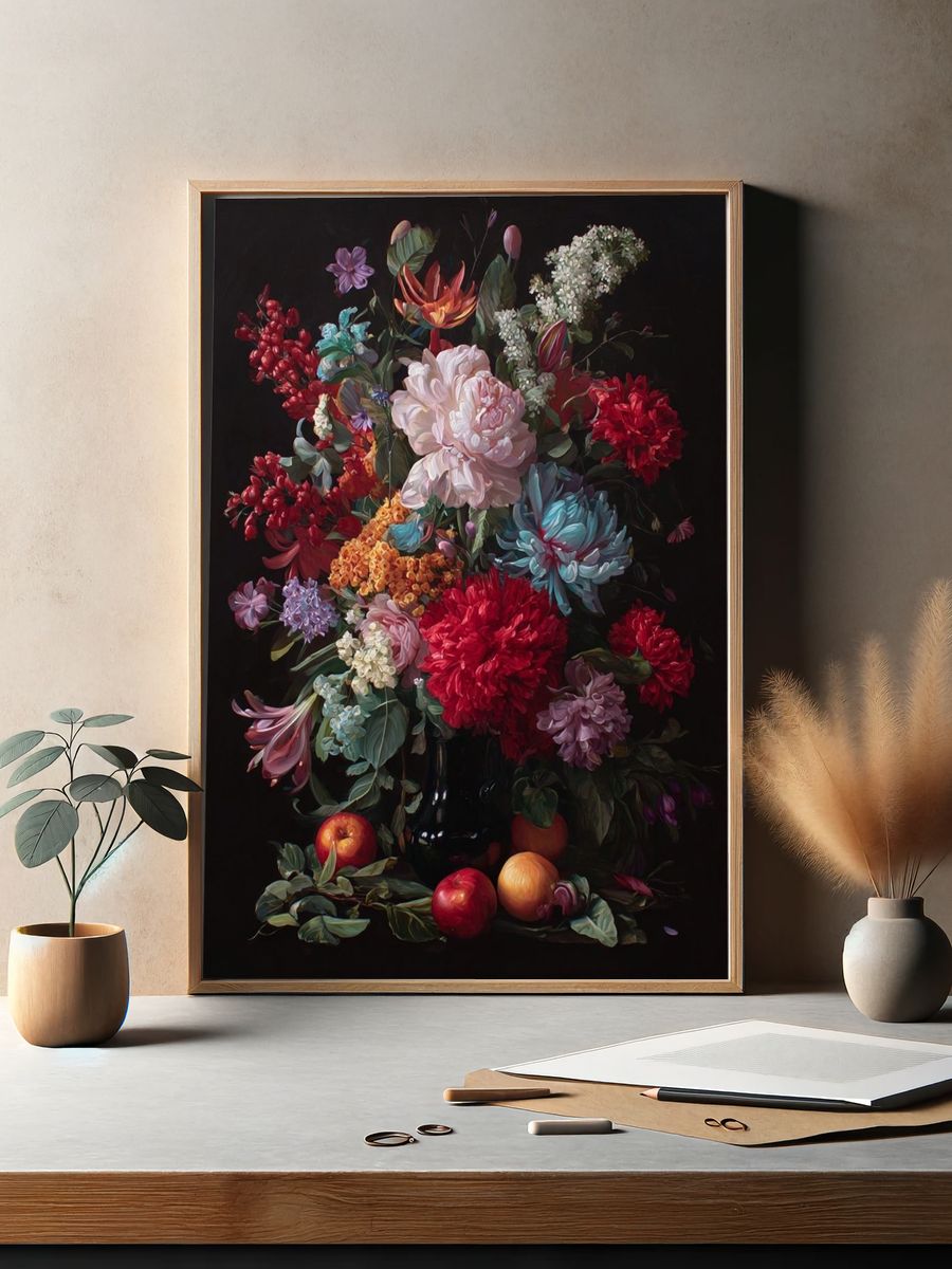 Floral Still Life Contemporary Print. — room view 2