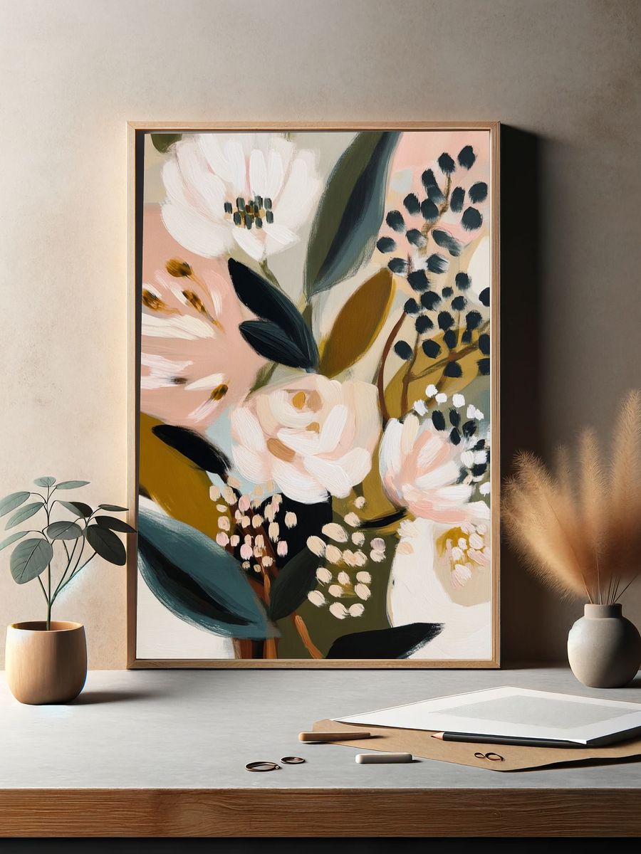 Floral Bouquet — Bohemian Print. — room view 2