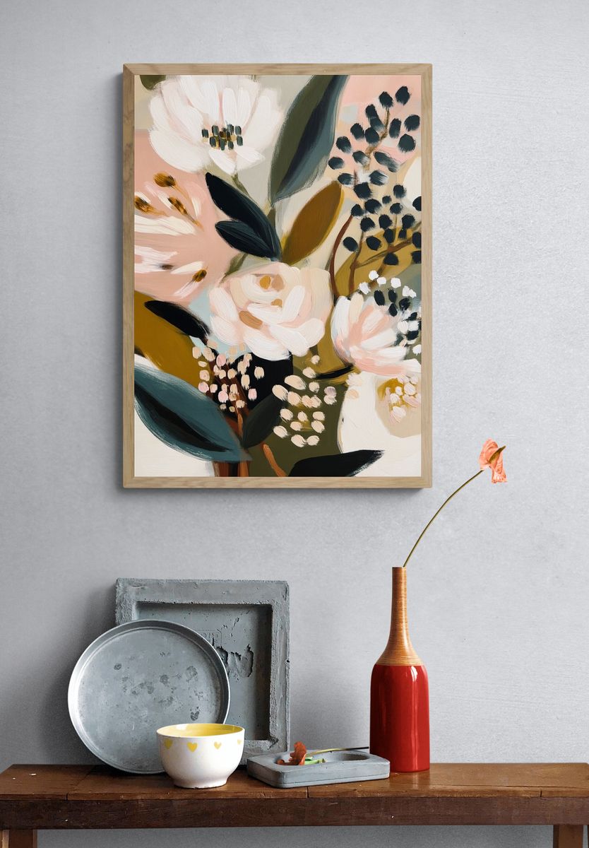 Floral Bouquet — Bohemian Print. — room view 3