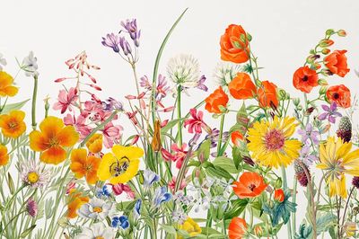 Colorful Floral Bouquet Poster. poster print