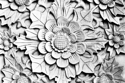 Floral Relief Sculpture Poster. poster