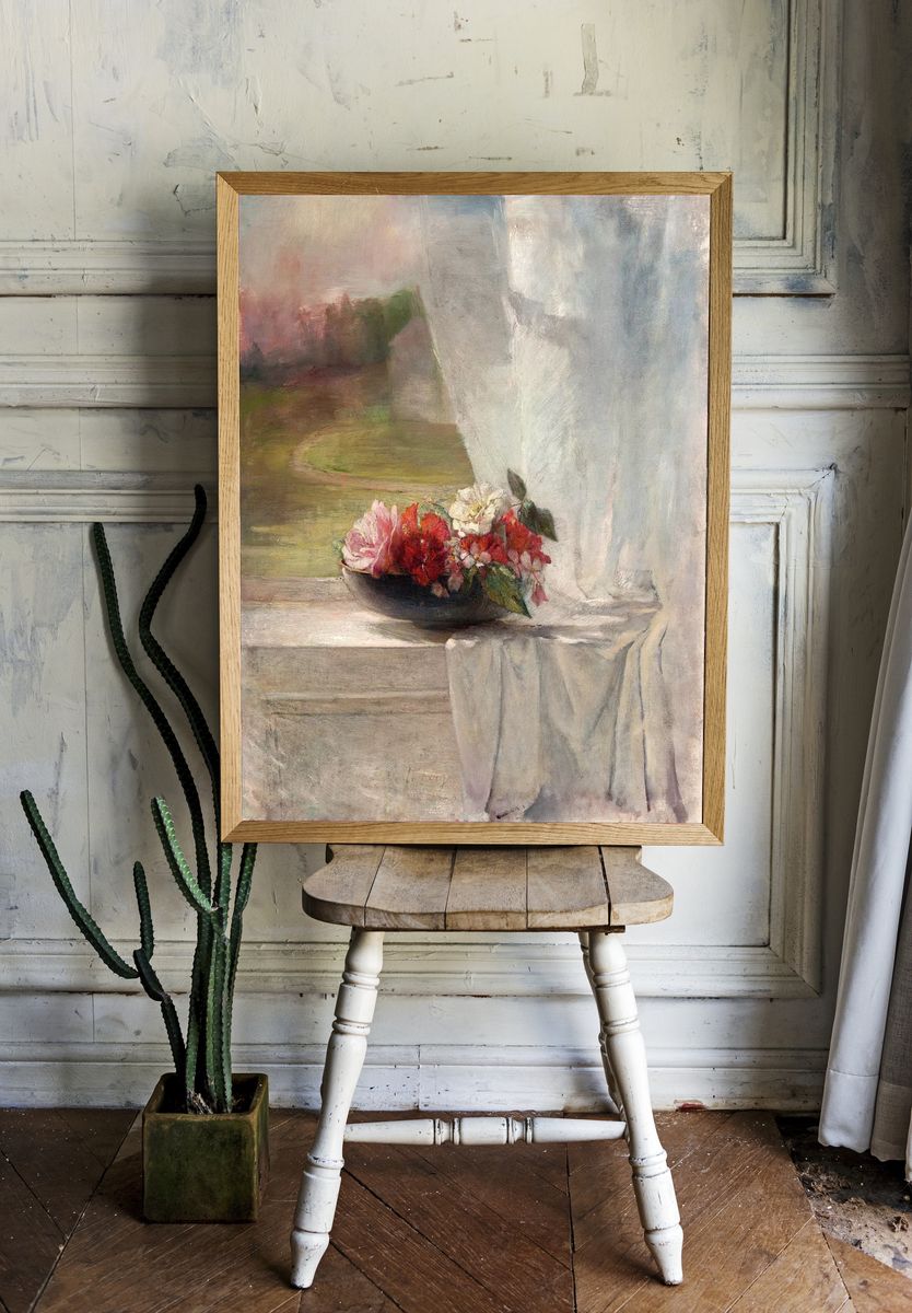 Floral Still Life — Fine Art Print. — room view 1