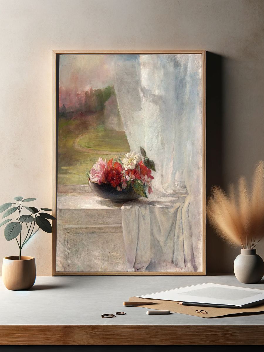 Floral Still Life — Fine Art Print. — room view 2