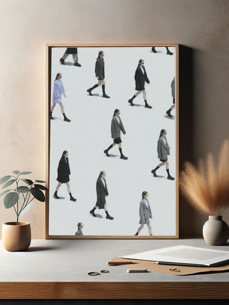 Fashion Walk — Minimalist Print. — room view 2