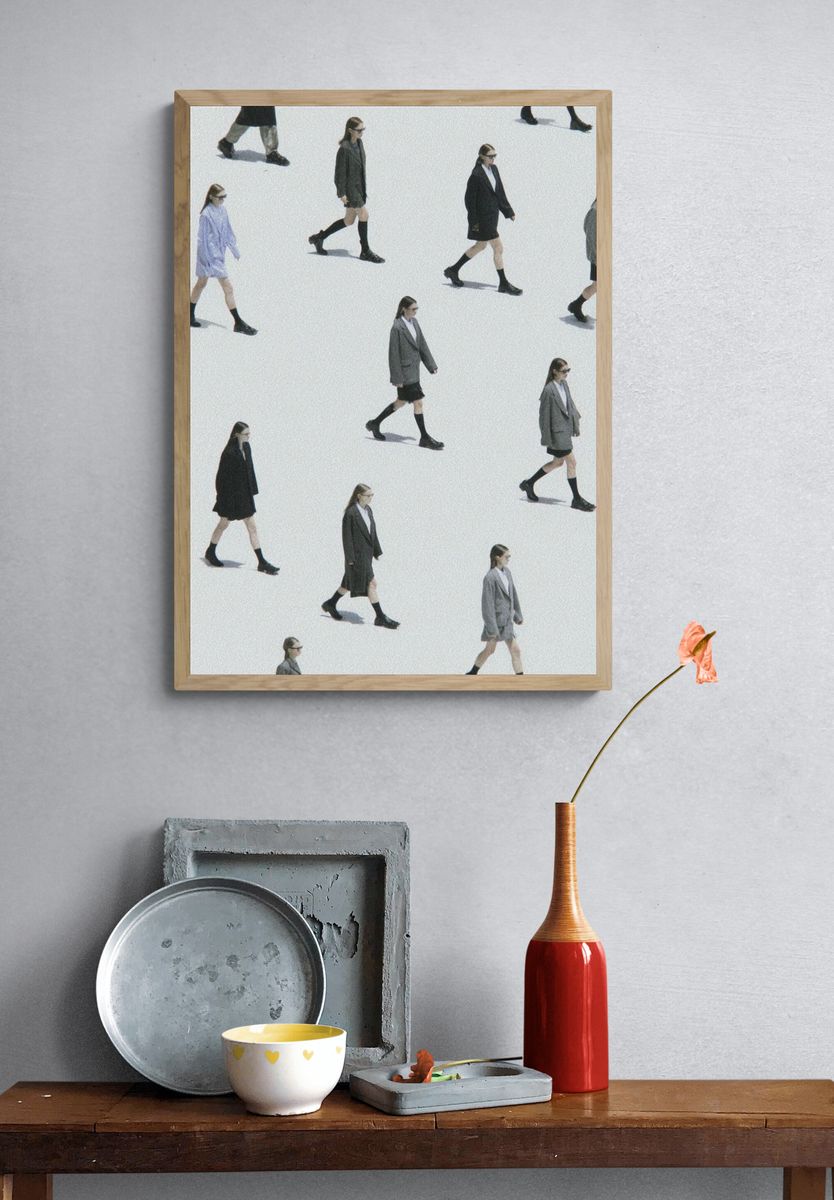 Fashion Walk — Minimalist Print. — room view 3