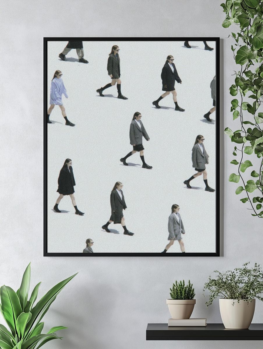 Fashion Walk — Minimalist Print. — room view 4