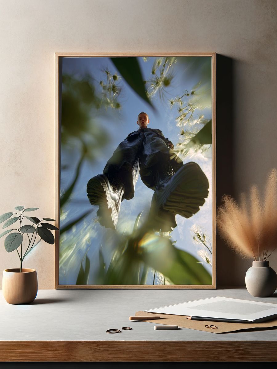 Fashionable Model in Nature — Photography Print. — room view 2