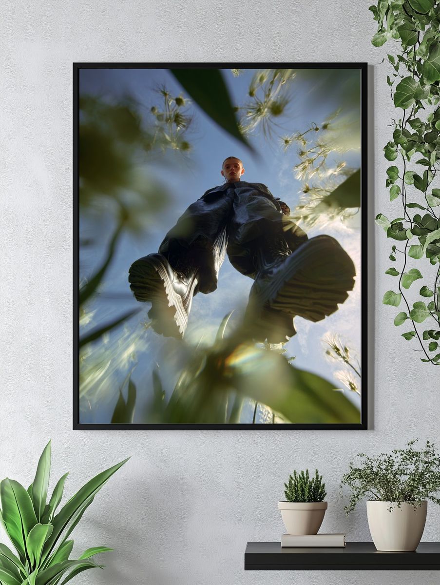Fashionable Model in Nature — Photography Print. — room view 4