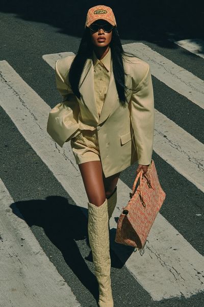 Fashion Model in Street Style Poster