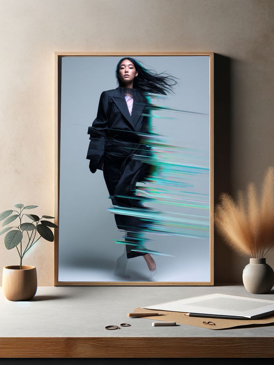 Dynamic Fashion Movement Poster. — room view 2
