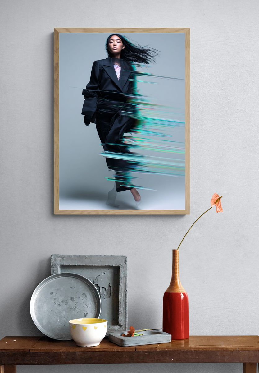 Dynamic Fashion Movement Poster. — room view 3