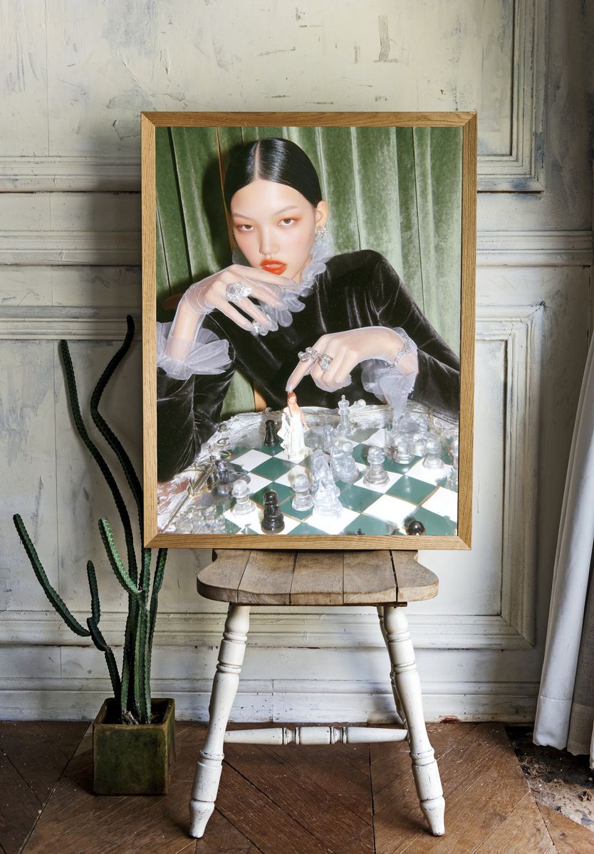 Chess Game — Fashion Photography Poster. — room view 1