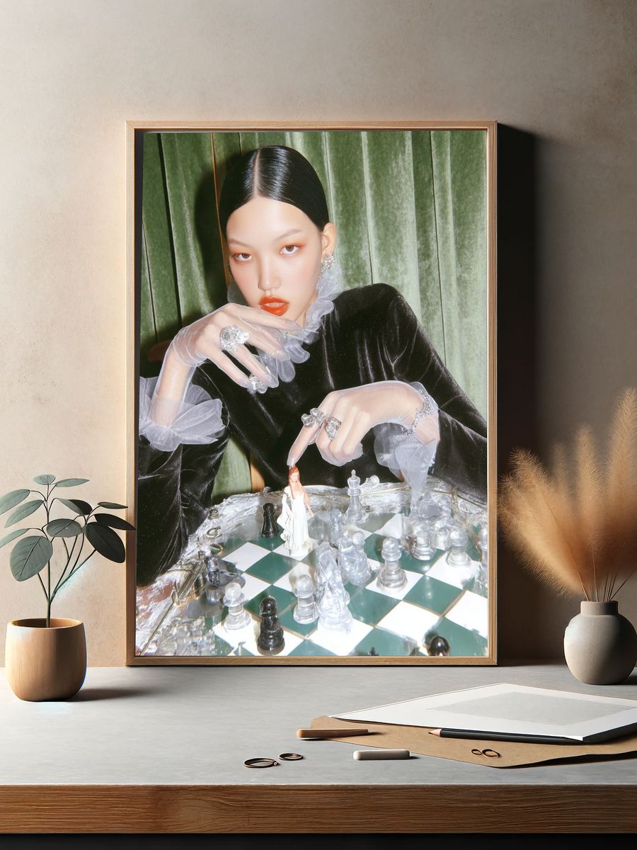Chess Game — Fashion Photography Poster. — room view 2