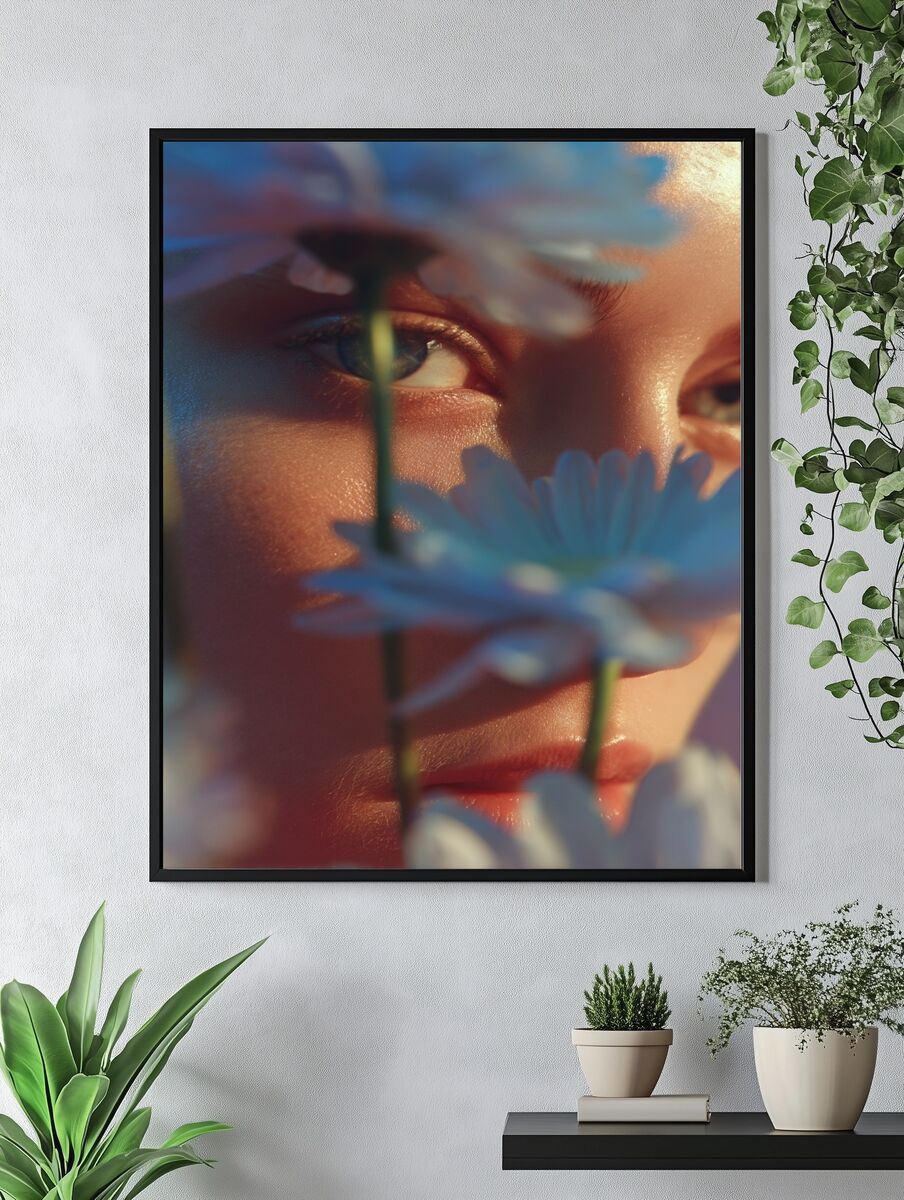 Floral Portrait Photography Poster. — room view 4