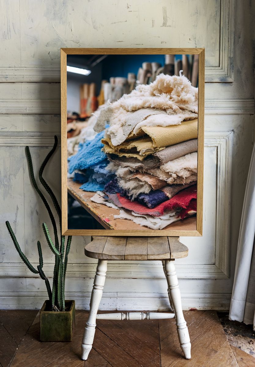 Fabric Textures — Photography Print. — room view 1
