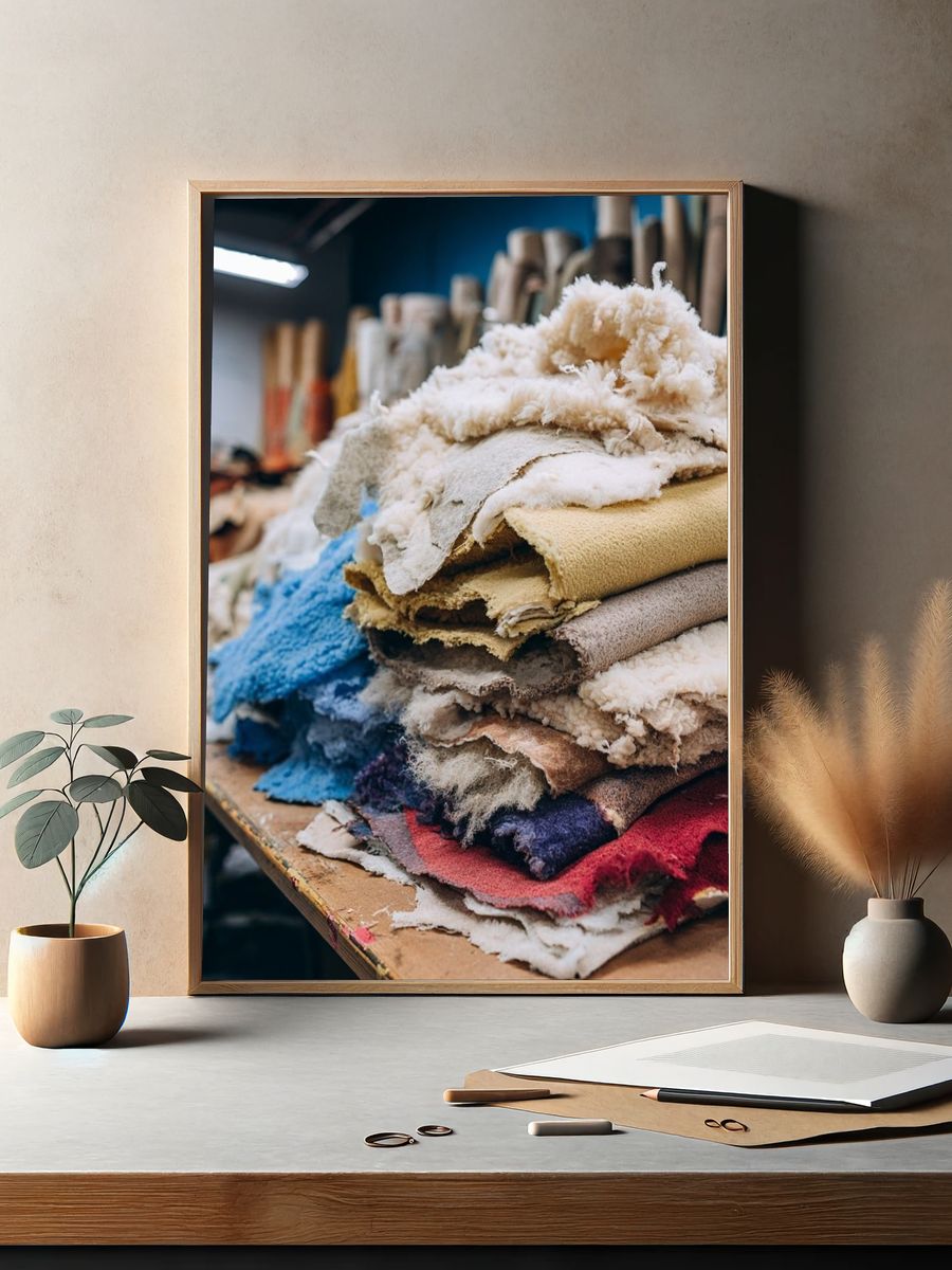 Fabric Textures — Photography Print. — room view 2
