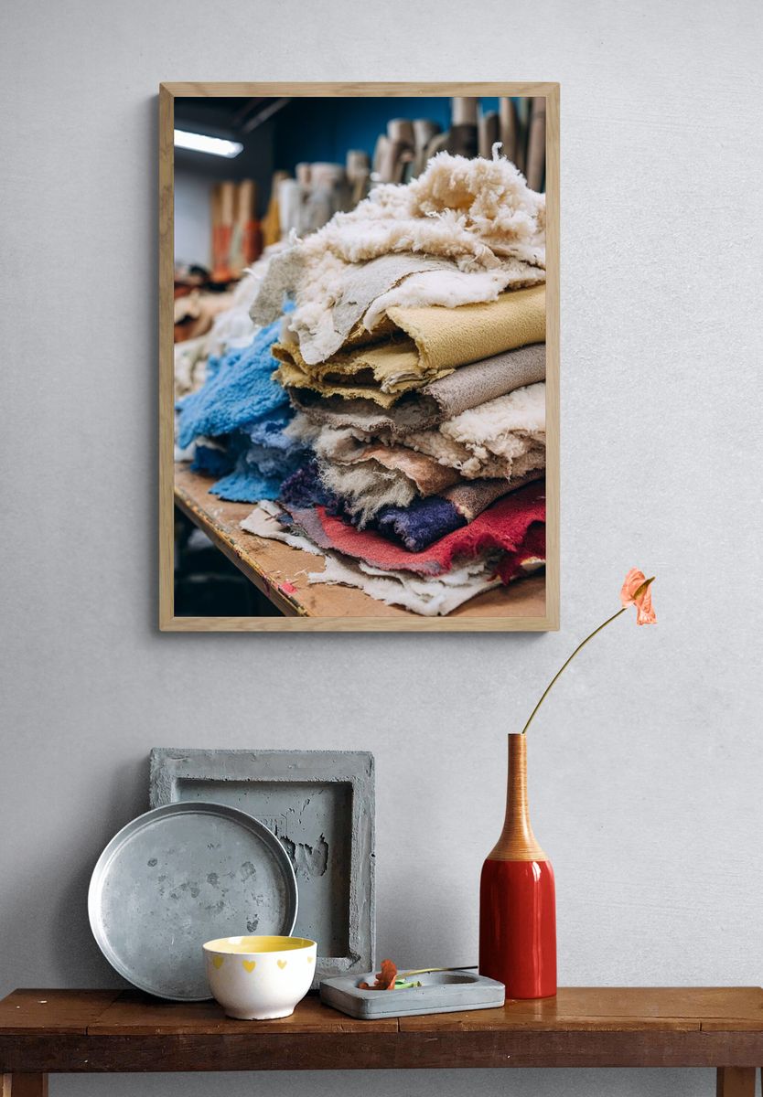Fabric Textures — Photography Print. — room view 3