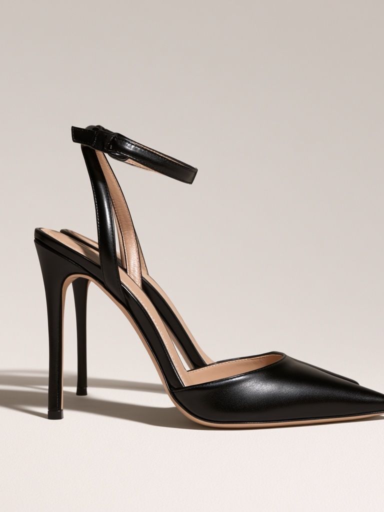 Black Stiletto Heel Fashion Poster. poster detail