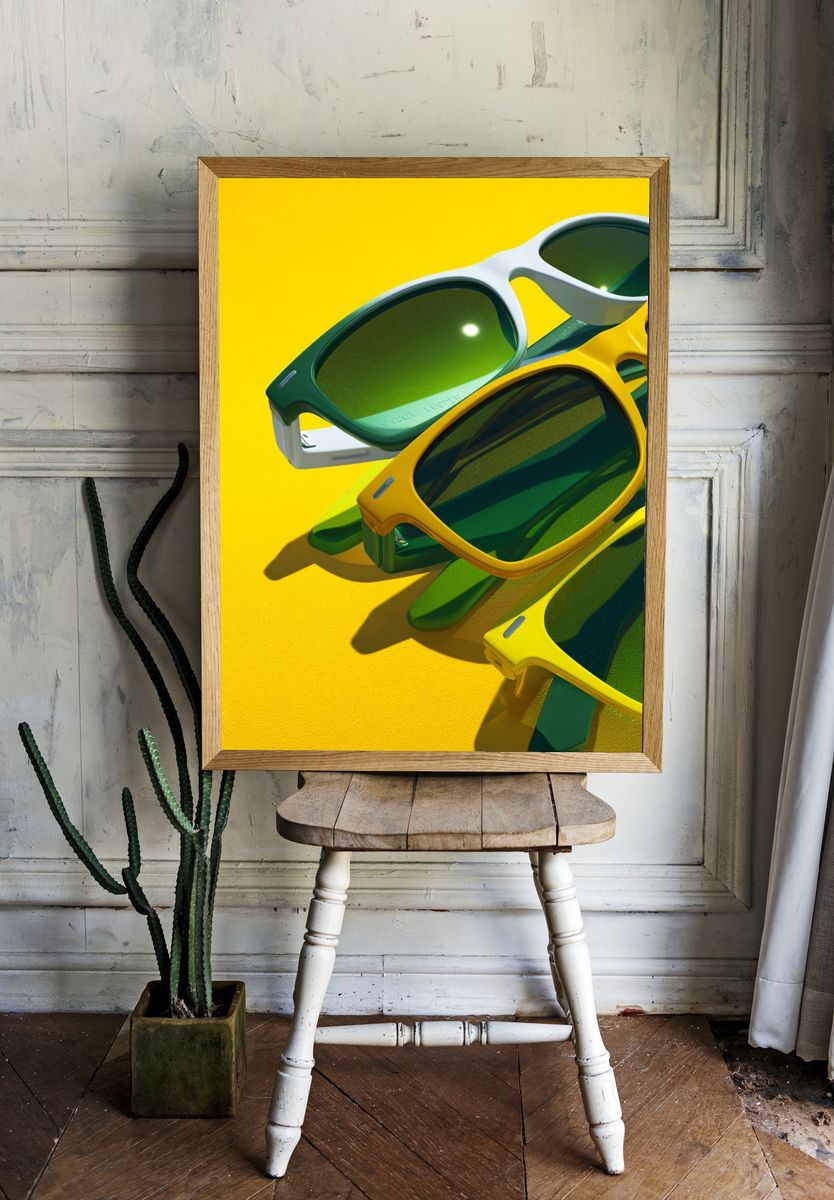 Colorful Sunglasses — Fashion Print. — room view 1