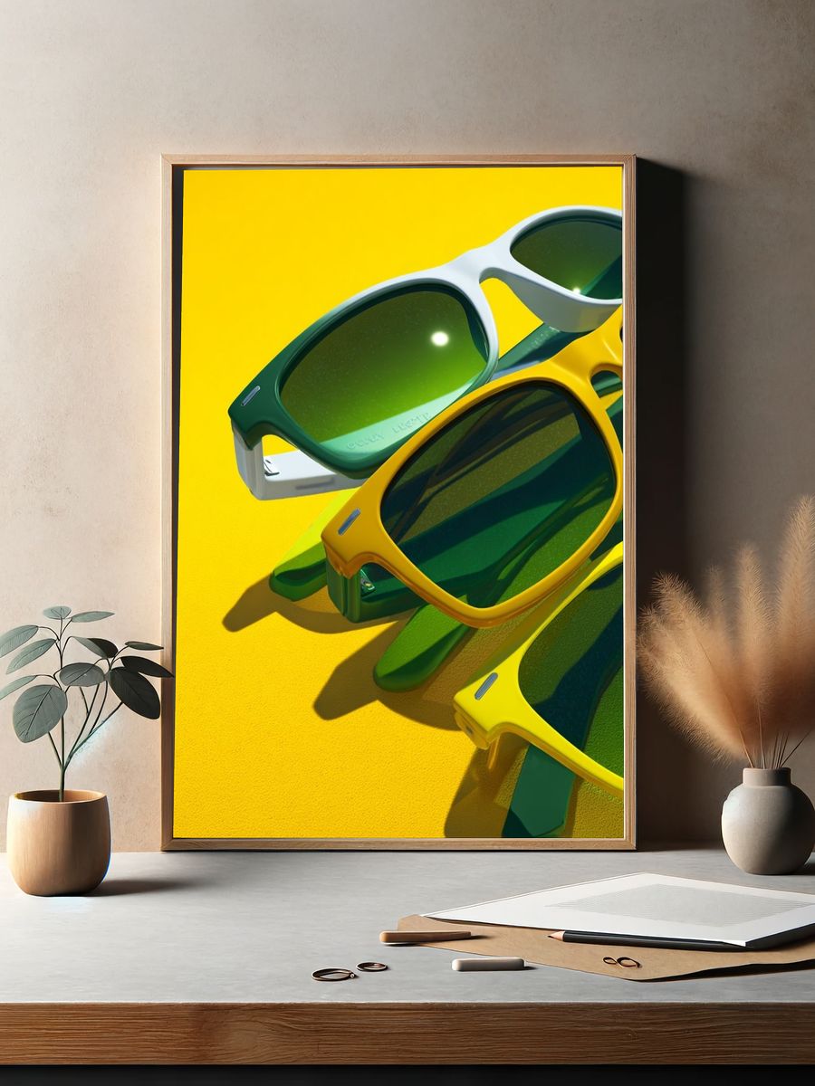 Colorful Sunglasses — Fashion Print. — room view 2