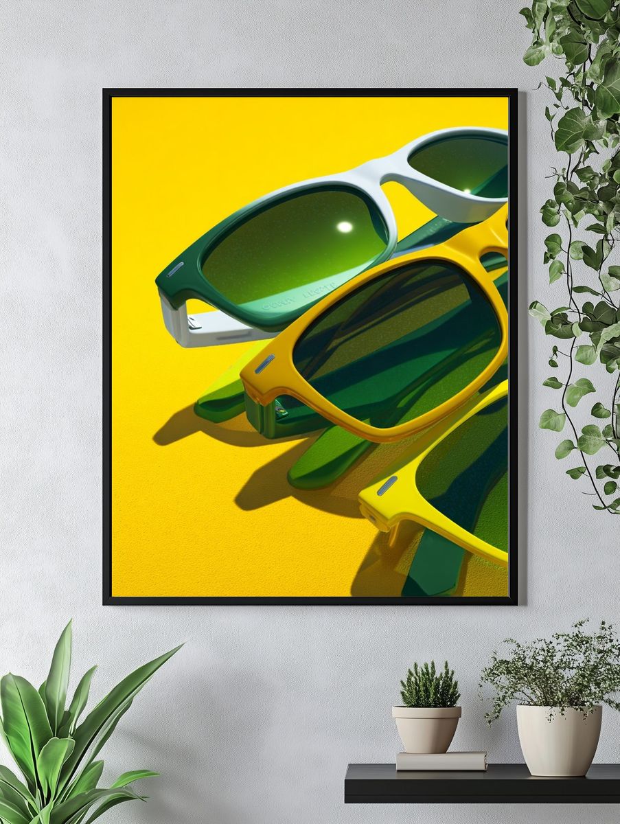 Colorful Sunglasses — Fashion Print. — room view 4