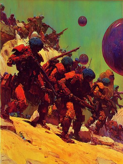 Futuristic Soldiers — Sci-Fi Print. poster print