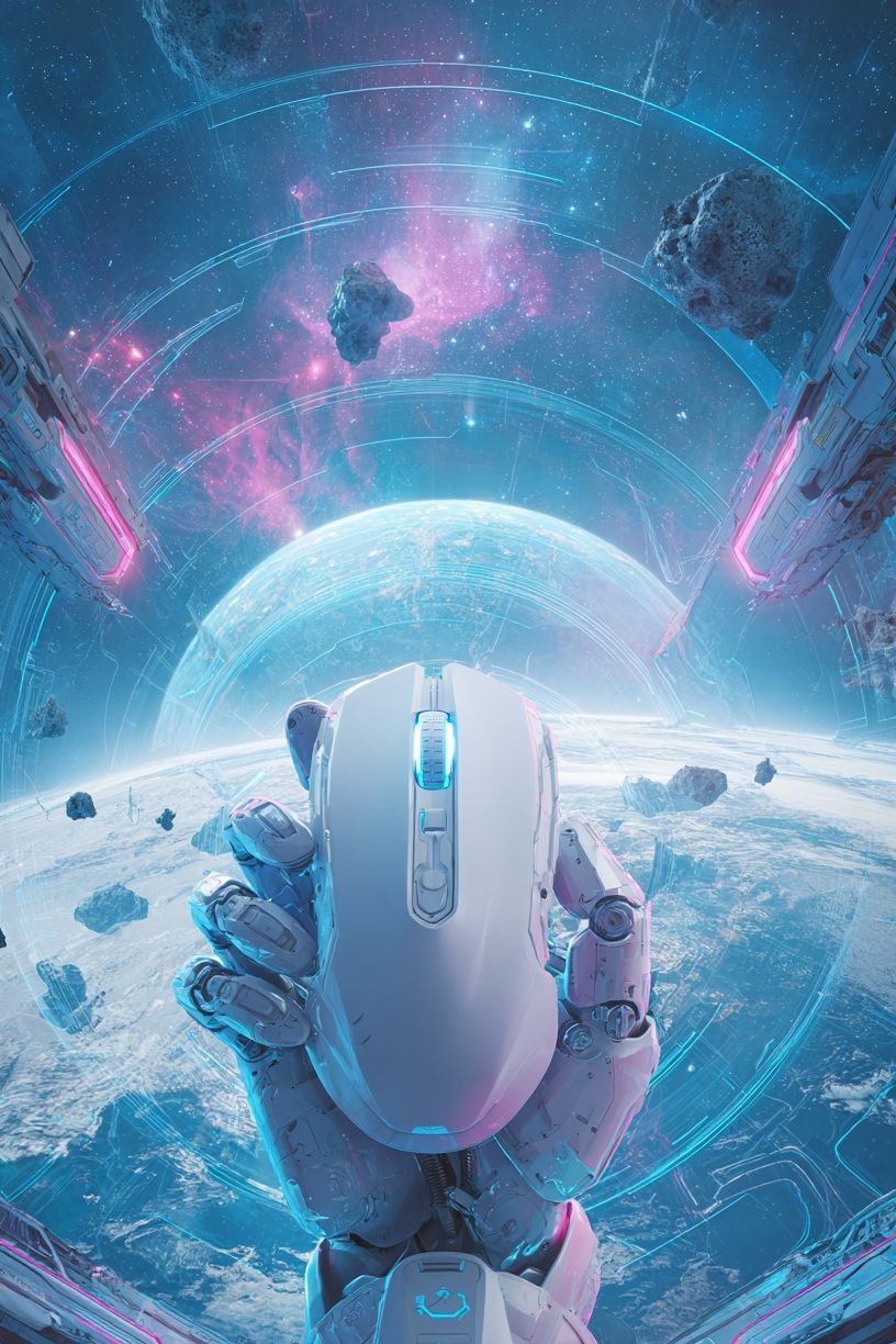 Futuristic Space Exploration Poster. poster detail