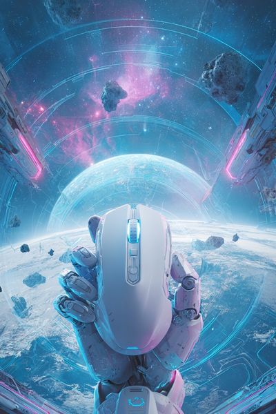 Futuristic Space Exploration Poster. poster