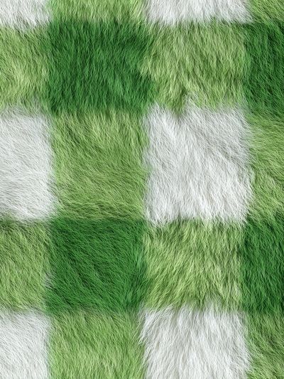 Green and White Fur Texture Poster