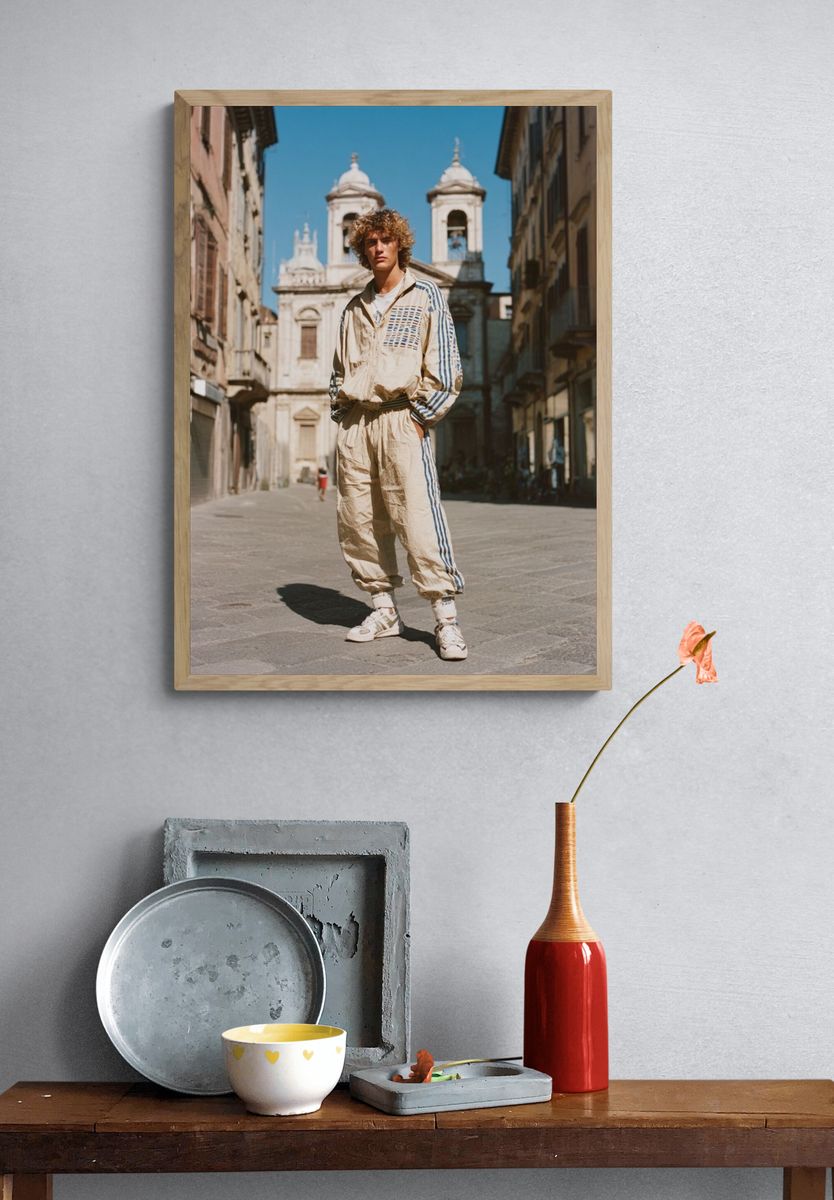Fashionable Young Man in Urban Setting — Photography Print. — room view 3