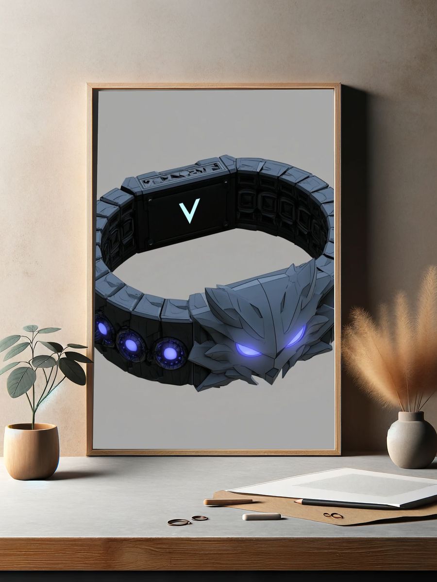 Dark Fantasy Wolf Ring Print. — room view 2