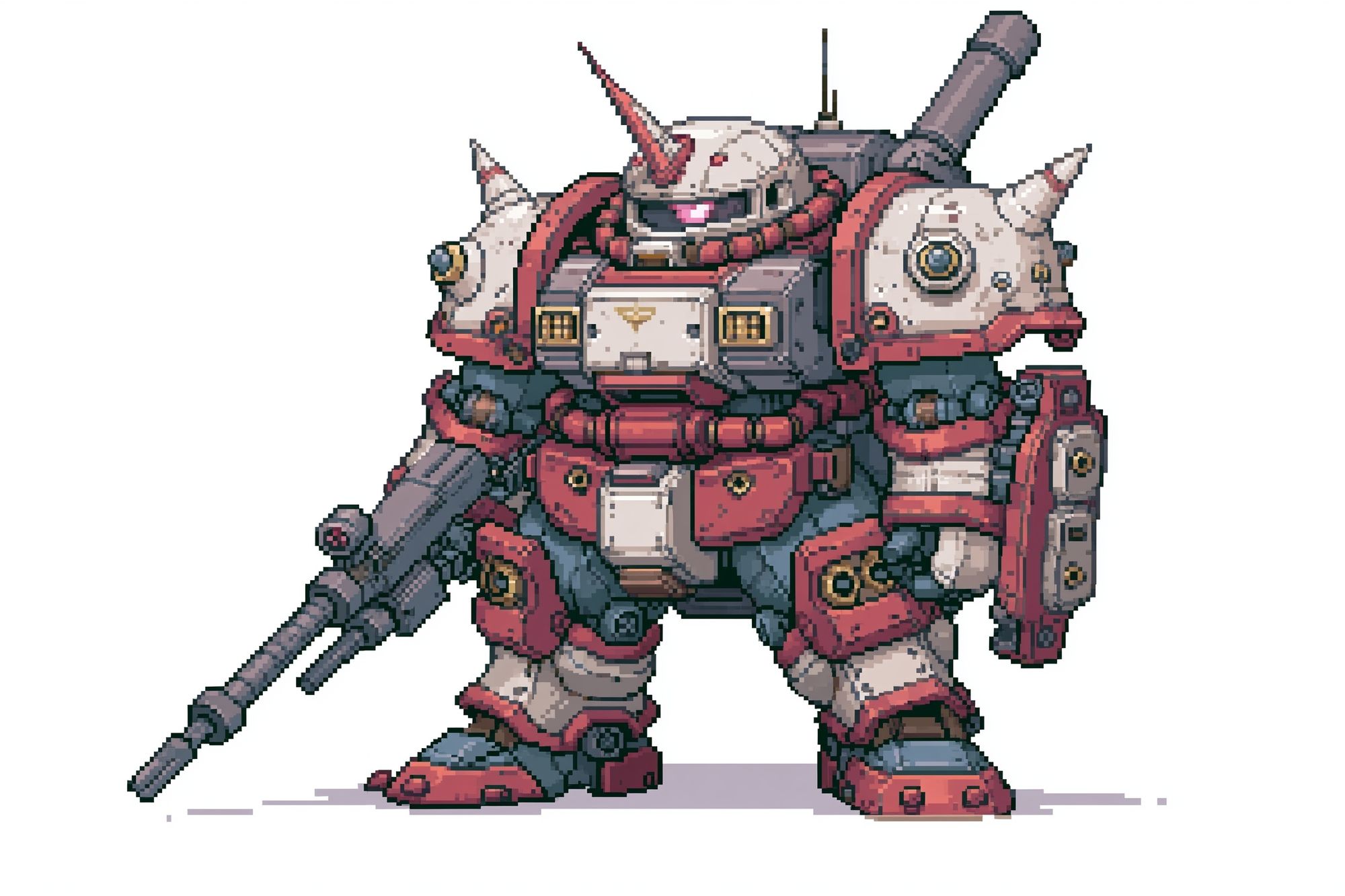 Pixel Mecha Robot Poster. poster detail