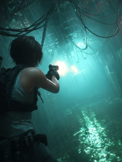 Survivor in the Shadows — Gaming Print. poster