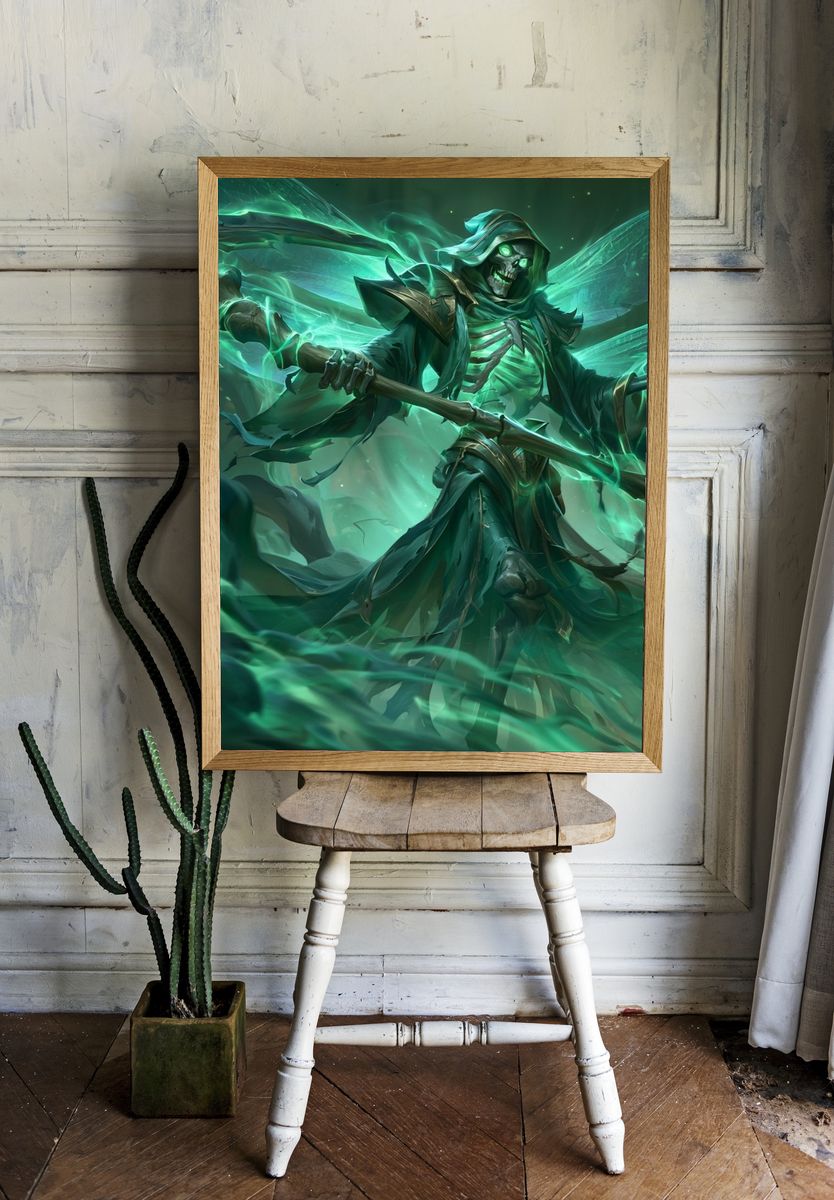 Spectral Reaper Fantasy Print. — room view 1