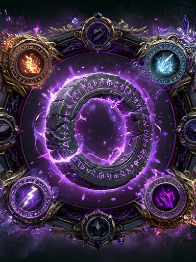 Arcane Rune Circle Fantasy Print.