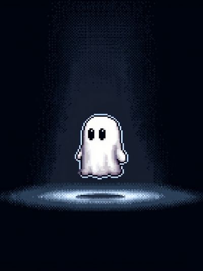 Pixel Ghost — Gaming Print.