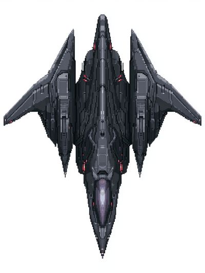 Pixel Space Fighter Poster. poster