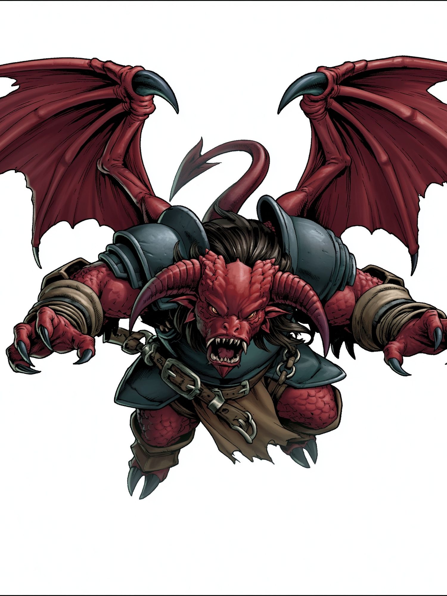 Winged Demon Fantasy Poster. poster detail