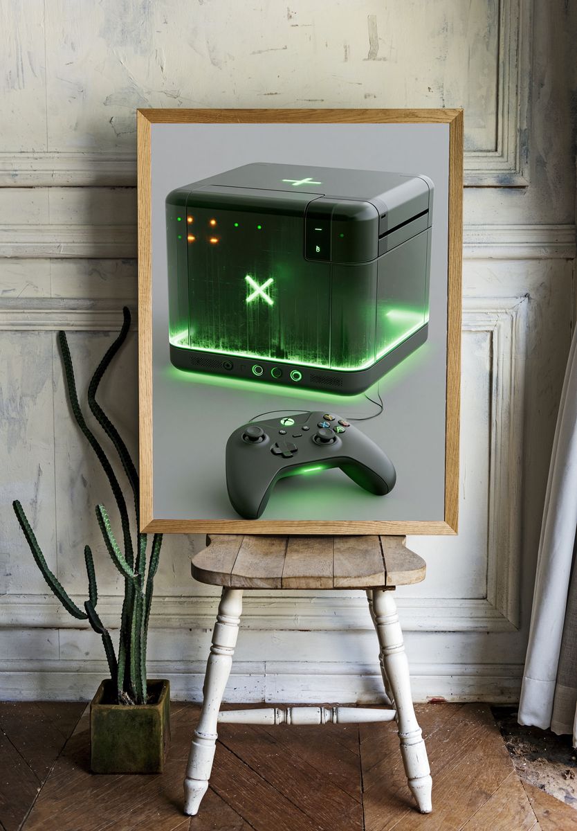 Xbox Console Gaming Poster. room preview