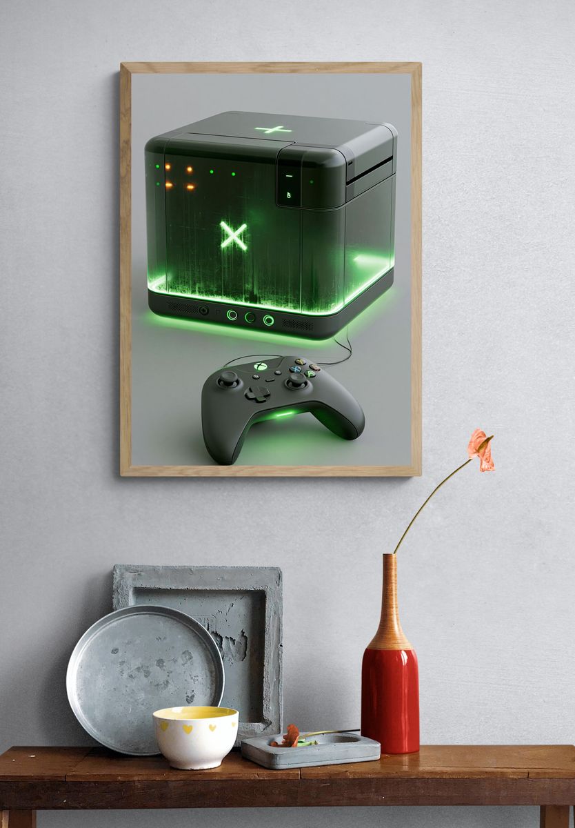 Xbox Console Gaming Poster. — room view 3