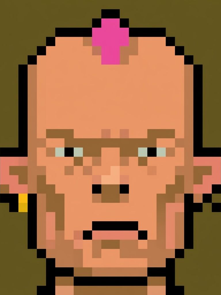 Pixel Portrait Poster. poster detail