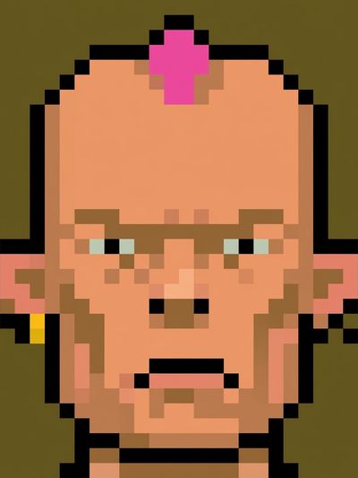 Pixel Portrait Poster.