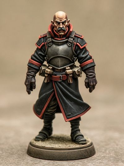 Armored Warlord Miniature Print.