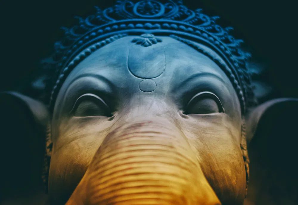 Ganesha Sculpture — Fine Art Print. poster detail
