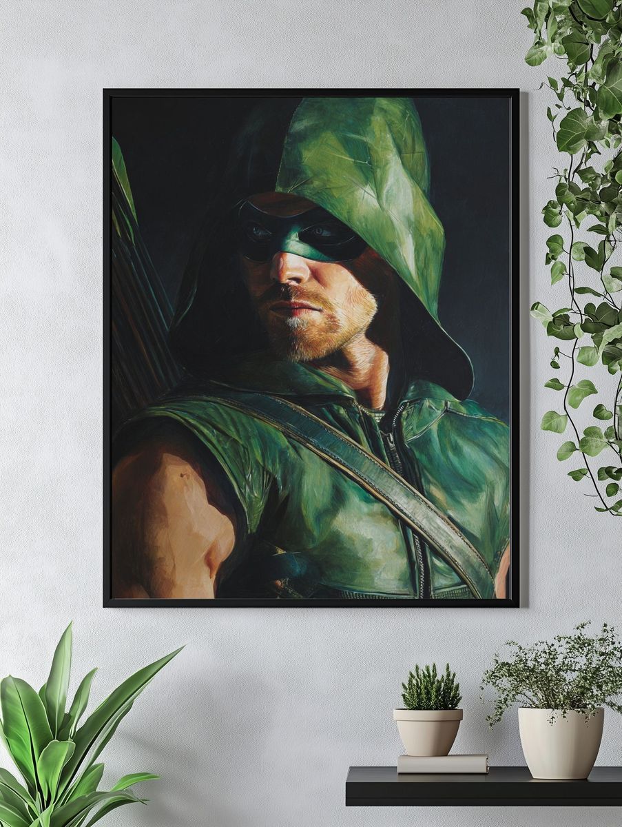 Green Arrow — Comic Art Print. — room view 4