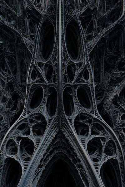 Intricate Gothic Architecture — Abstract Print. poster print