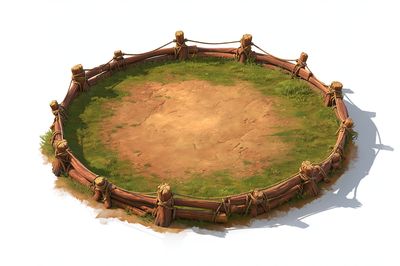 Rustic Arena Illustration Poster. poster print