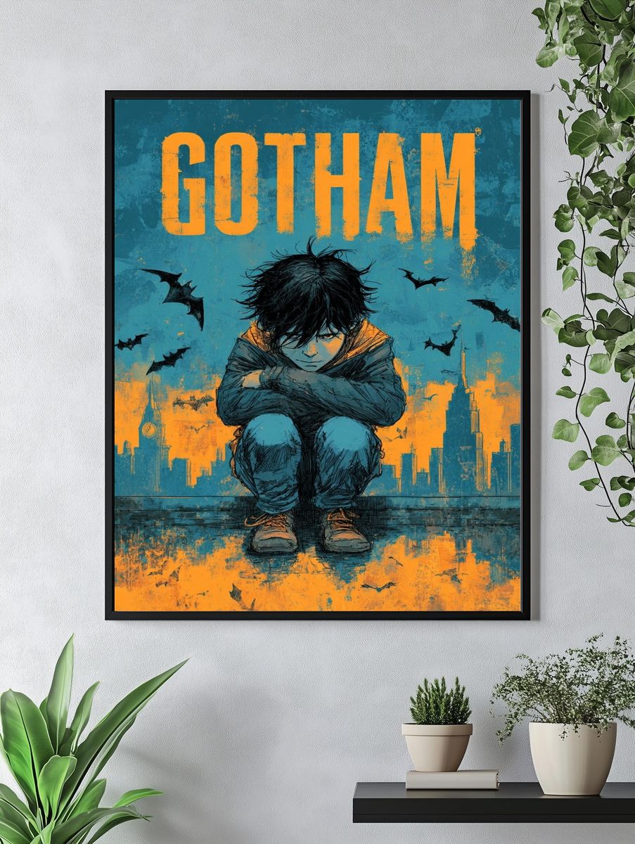Gotham — Comic Art Print. — room view 4