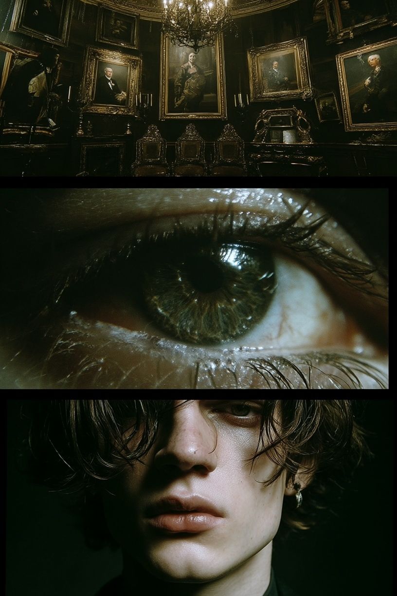 Gothic Portrait Collage Print. poster detail